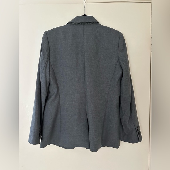 J.Crew Sidney Super 120s Wool blazer jacket suiting-12 tall-heather flannel grey - Picture 6 of 6